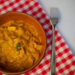 Tofu in salsa curry