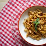Pennette di kamut al pesto rosso